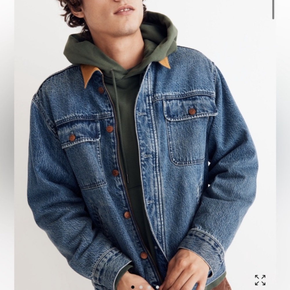 MADEWELL men’s Denim Chore Jacket in Elston Wash NWOT